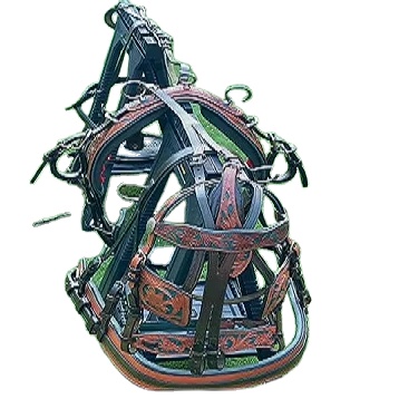 Wholesale Equine Horse Harness Set for Safe Riding High Quality Leather Heavy Driving From India Kanpur Tack Shop Manufacturer