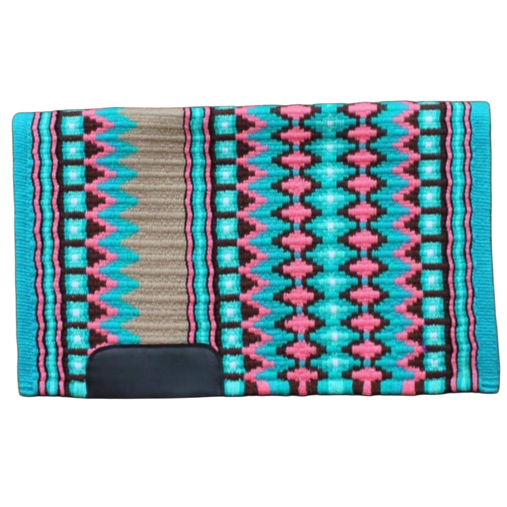 Western Navajo Show Pad Hand Woven Wool Saddle Blanket Traditional Tribal Design High Quality Customizable for Horse Riding